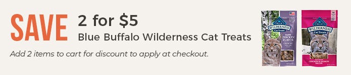 2 for $5 - Blue Buffalo Wilderness Cat Treats