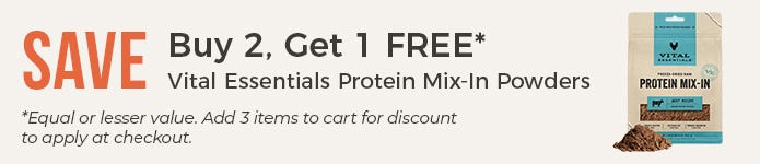 Buy Two, Get One FREE - Vital Essentials Protein Mix-Ins Powders