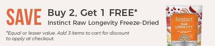Buy 2, Get 1 Free - Instinct Longevity for Dogs