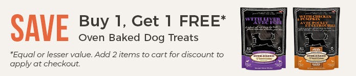Buy 1, Get 1 Free - Oven Baked Treats for Dogs
