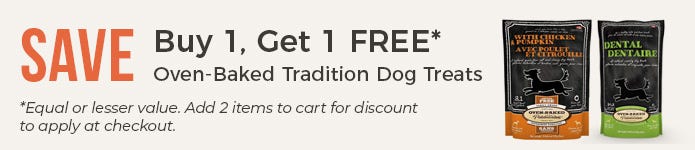 Buy 1, Get 1 Free Oven-Baked Tradition Dog Treats