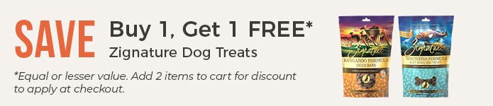 Buy 1, Get 1 Free - Zignature Treats for Dogs