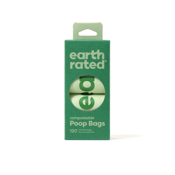 Earth Rated Veg Based Compostable Poopbags Refill Pack Unscented
