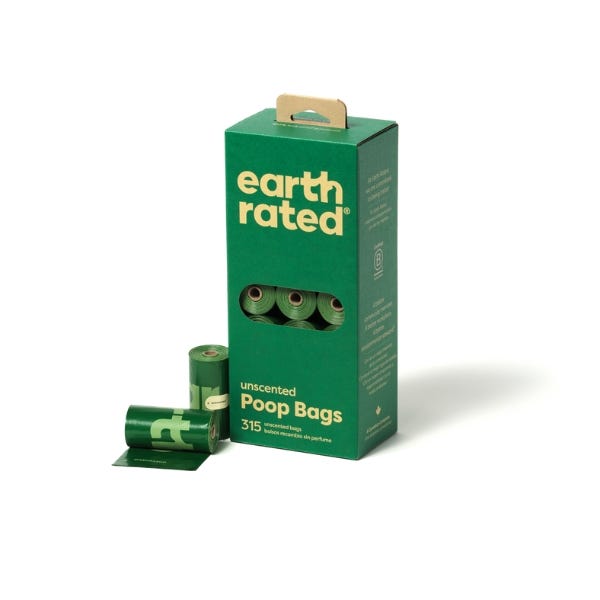Earth Rated Unscented Poop Bags 315 Bags on 21 Refill Rolls Buy at Homesalive