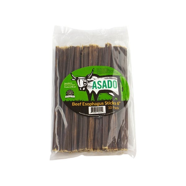 Silver Spur ASADO 6 Beef Esophagus Stick 10 Pack
