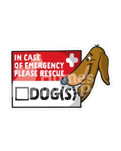 Sticker Pack Dog Sayings - Emergency Dog Rescue