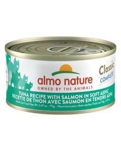 Almo Nature Classic Complete Canned Cat Food - Tuna with Salmon in Soft Aspic