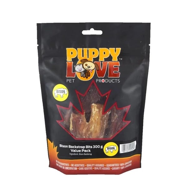 Puppy Love Canadian Bison Backstrap Bits