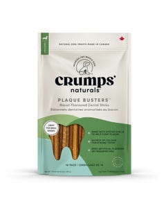 Crumps&#039; Natural Plaque Busters Bacon Dental Sticks