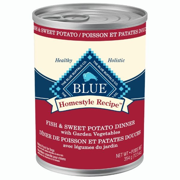 BLUE Homestyle Recipe Canned Dog Food Fish Sweet Potato Buy