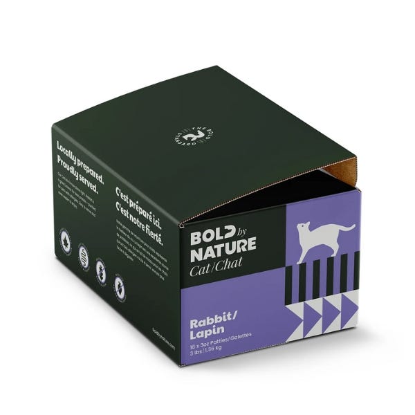 Bold By Nature Raw Rabbit Cat Food