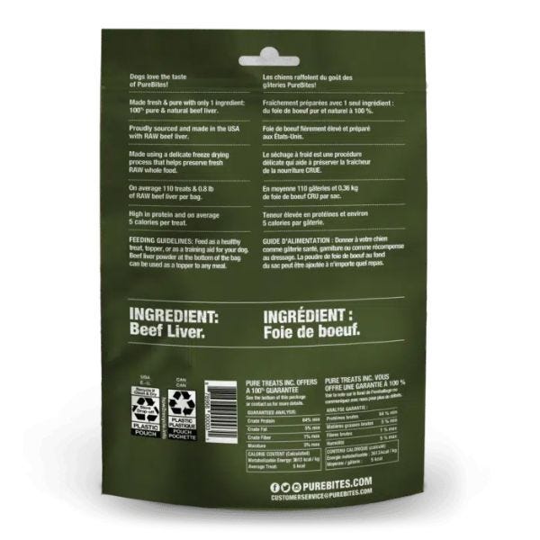 Purebites beef liver dog treats hot sale