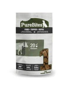 Purebites RAW Freeze Dried Complete &amp; Balanced Food Topper - Beef Recipe