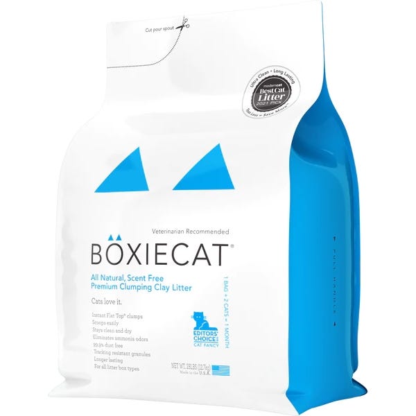 Boxiecat Premium Clumping Clay Cat Litter Scent Free Buy at Homesalive