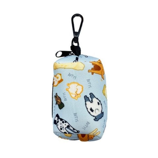 Fabric poop bag holder outlet