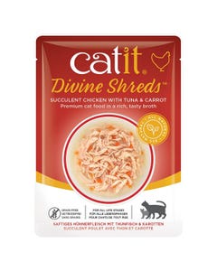 Catit Divine Shreds - Chicken With Tuna &amp; Carrot in Water
