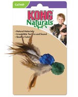 Kong Naturals Crinkle Ball with Feathers