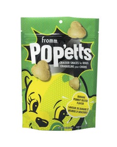 Fromm Family Pop&#039;etts Cracker Snacks for Dogs - Banana Peanut Buster Flavor