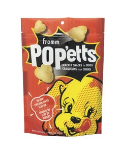 Fromm Family Pop&#039;etts Cracker Snacks for Dogs - Kickin&#039; Chicken Liver Flavor