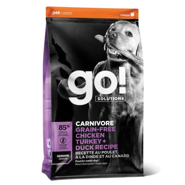 Go Solutions Carnivore Grain Free Chicken Turkey Duck Senior Dog Food Buy at Homesalive