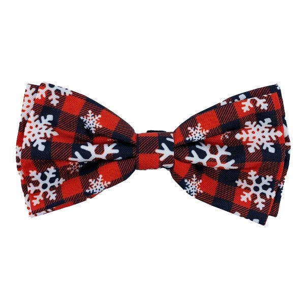 Huxley Kent Holiday Dog Bow Tie Buffalo Snow