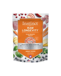 Instinct Raw Longevity Frozen Bites For Dogs- Farm-Raised Rabbit Recipe