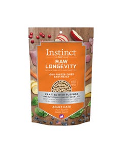 Instinct Raw Longevity 100% Freeze-Dried Raw Meals For Cats - Farm-Raised Rabbit Recipe