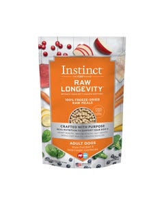 Instinct Raw Longevity 100% Freeze-Dried Raw Meals - Grass-Fed Beef &amp; Wild-Caught Cod Recipe