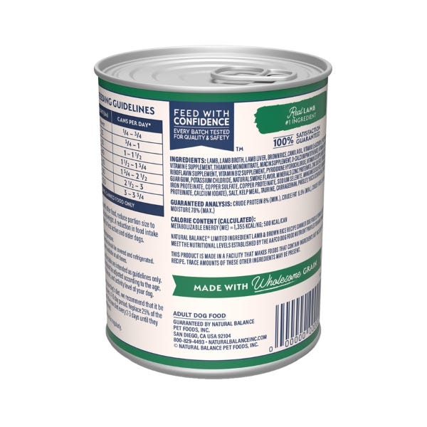 Natural balance wet dog food hotsell