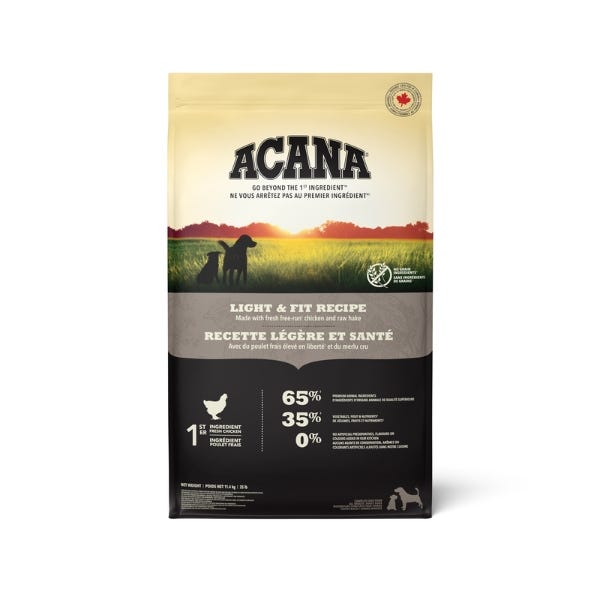 Acana light & fit dog food hot sale