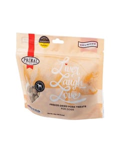 Primal Liver Laugh Love Freeze-Dried Pork Treats for Dogs