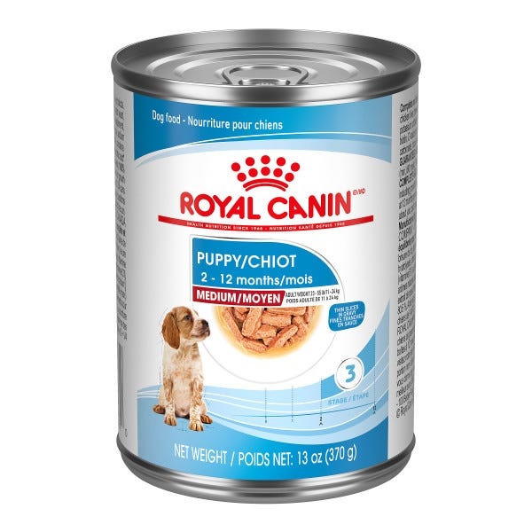 Royal Canin Medium Puppy Thin Slices in Gravy Canned Puppy Food Buy at Homesalive