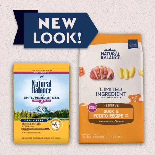 Natural balance duck and potato ingredients discount