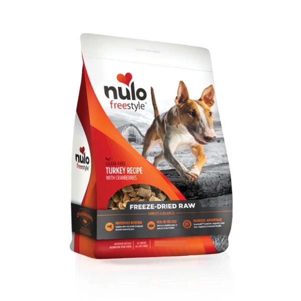 Nulo Freeze Dried Raw Dog Food For All Ages Breeds Natural Grain Free Formula With Ganedenbc30 Probiotics For Digestive Immune Health Turkey