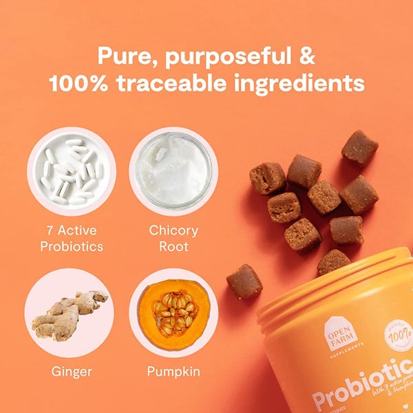 Open Farm Probiotic Supplement Chews for Dogs