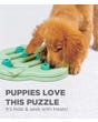 Outward Hound Nina Ottosson Green Puppy Hide N' Slide Puzzle Toy - Information