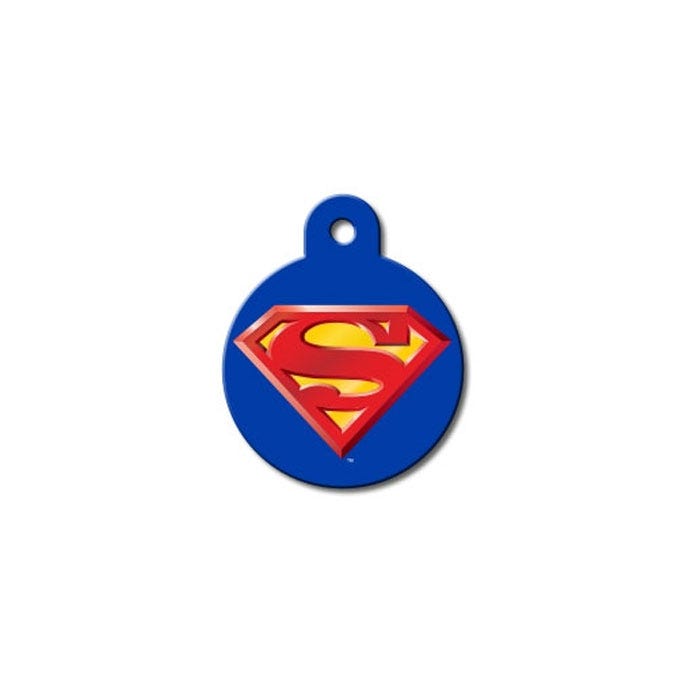 Superman pet id tag hot sale