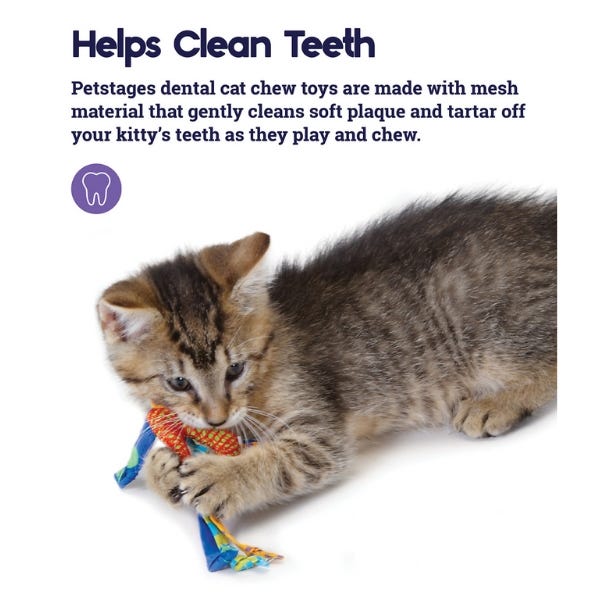 PetStages Catnip Dental Health Cat Chew Toy Buy at Homesalive