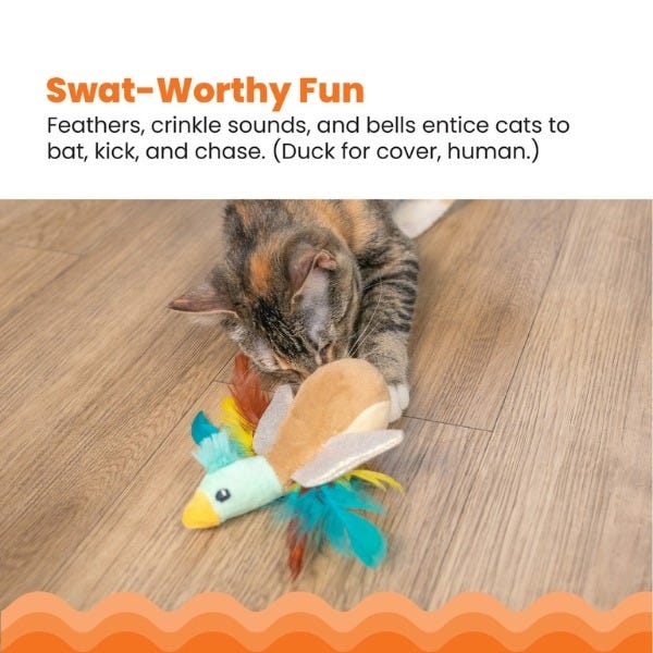 PetStages Flapperz Duck Plush Catnip Cat Toy Buy at Homesalive