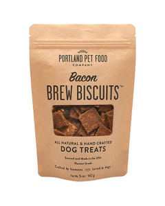 Portland Pet Food Company Brew Biscuits with Bacon Dog Treatsb