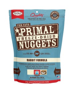 Primal Feline Freeze-Dried Nuggets - Rabbit Formula