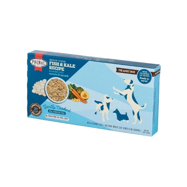 Buy Primal Frozen Gently Cooked for Dogs Fish Kale Homes