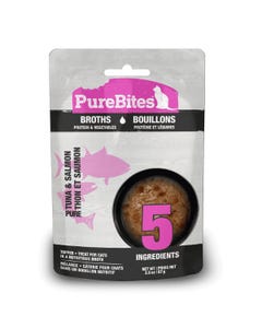 PureBites Cat Broths - Tuna, Salmon &amp; Vegetables