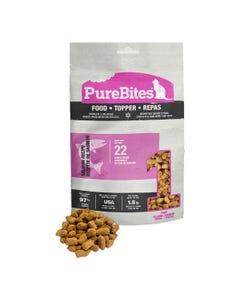 Purebites RAW Freeze Dried Complete &amp; Balanced Food Topper for Cats - Salmon Recipe