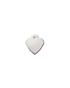 Pet ID Tag - Small Chrome Heart