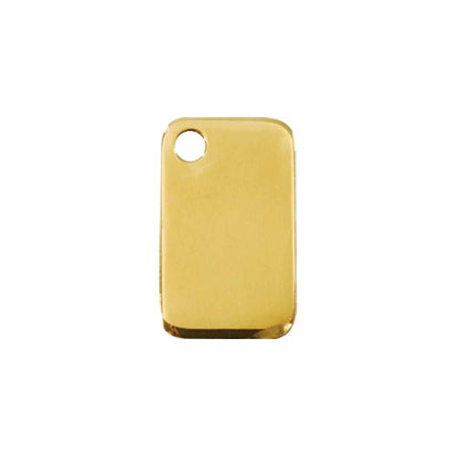Red Dingo Brass ID Tags Recangle Free Shipping at Homesalive
