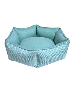 Resploot Hexagonal Sofa Bed - Teal Snakeskin