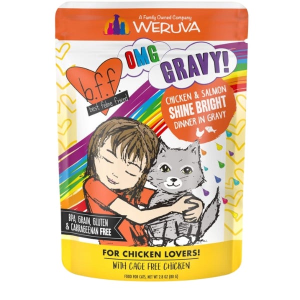 B.F.F. Cat Food Pouch Chicken Salmon Shine Bright Recipe Buy at Homesalive