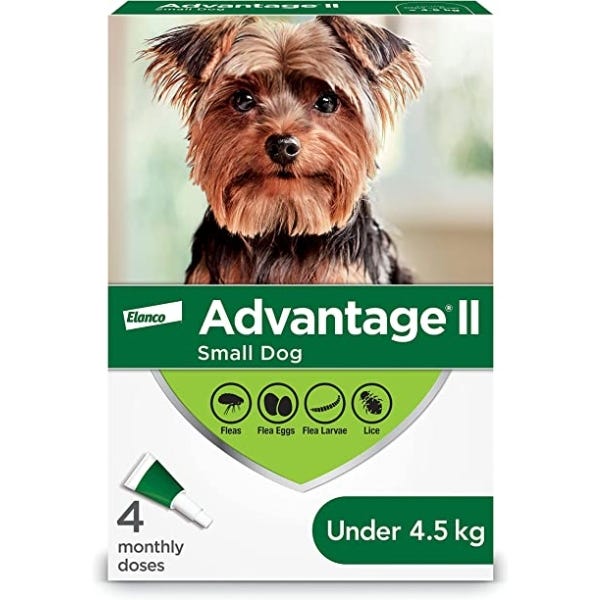 Elanco Advantage II Flea Treatment for Small Dog Breeds