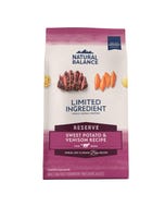 Natural Balance Limited Ingredient Grain-Free Reserve Dog Food - Sweet Potato & Venison
